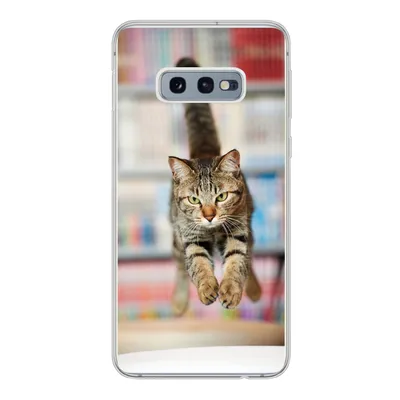 Produktbild von MuchoWow® Handyhülle Schutzhülle Hülle für Samsung Galaxy S10e Katze - Frühling - Stuhl Silikon Softcase Handy Hülle - Handy