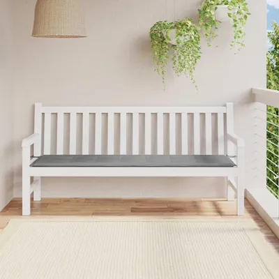 Produktbild von vidaXL Gartenbank-Auflage Grau 180x50x3 cm Oxford-Gewebe