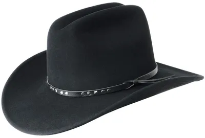 Produktbild von Bailey knautschbarer, wasserabweisender Westernhut Litefelt mit Lederband aus 100% Wolle, schwarz, Gr. M