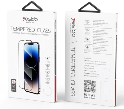 Image de Verre 5D Yesido Pour Iphone 15 Pro Tg01 9H Protection