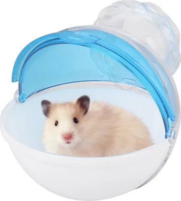 Immagine prodotto di Acrilico piccolo animale domestico gabbia bagno esterno casa WC per criceto cavia bagno blu