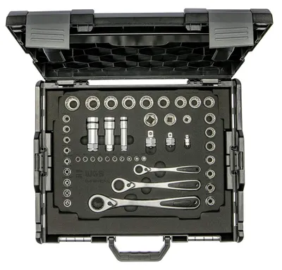 Productafbeelding van Set van 47 doppen in opbergkoffer, 1/4", 3/8" en 1/2"