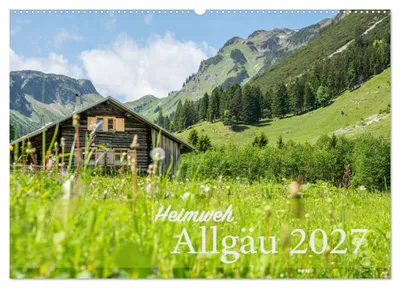 Produktbild von Heimweh Allgäu 2027 (Wandkalender 2027 DIN A2 quer), CALVENDO Monatskalender