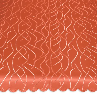 Produktbild von Tischdecke eckig 130x160 cm Struktur damast Streifen bügelfrei fleckenabweisend #1156 terra dunkel