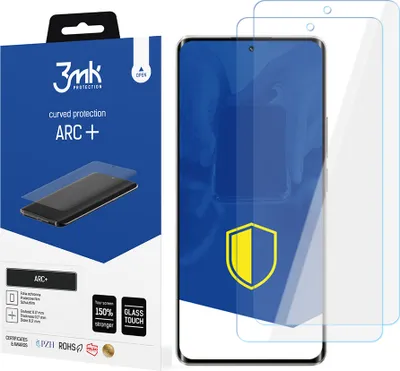Produktbild von 3mk Display Schutzfolie ARC+ für Realme 10 Pro+  0,17mm Self-Heal (2 Stück)