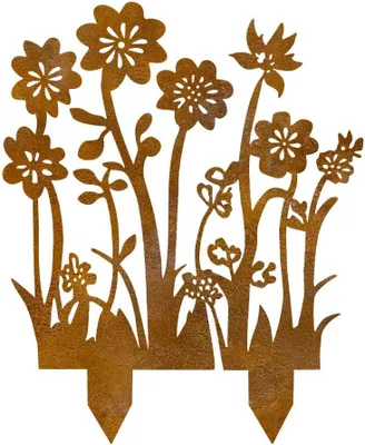 Imagen del producto de Clavos de metal para jardín, con aspecto antirrueda, resistentes a la intemperie, ideales para el jardín