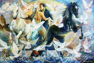Produktbild von Gold Puzzle Natur Motiv - 2000 Teile buntes Kunstwerk Puzzle