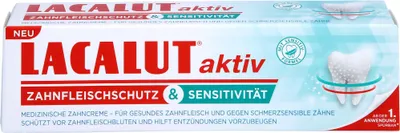 Produktbild von LACALUTaktiv Zahnfleischschutz & Sensitivität medizinische Zahncreme, 75 ml Zahncreme