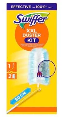 Immagine prodotto di Swiffer, set di avvio XXL (1 manico XXL + 2 panni). Cattura e trattiene la polvere