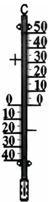 Produktbild von Talentools Ausenthermometer - schwarz - Metall - 38 cm