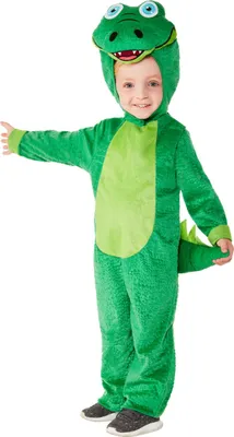 Produktbild von Krokodil-Kostüm für Kleinkinder Faschingskostüm grün - 86/92 (1-2 Jahre)