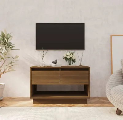 Productafbeelding van Living Store TV-kast, bruin, eikenlook, 70x41x44 cm, houtvezelplaat
