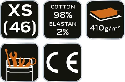 Zdjęcie produktu dla NEO TOOLS Krótkie spodenki DENIM, rozmiar XS