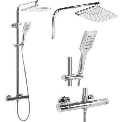 Zdjęcie produktu dla Zestaw Prysznicowy REA Tom Chrom z termostatem