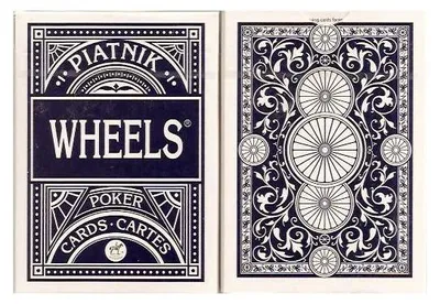 Immagine prodotto di Piatnik - Carte da Poker con Ruote Rosso/Blu