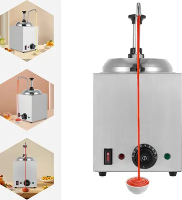 Image de Acier inoxydable, capacité de 2,5 L, distributeur de 800 watts, boulangerie, chauffe-sauce à fromage, distributeur de beurre
