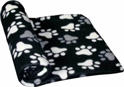 Produktbild von Fleece Plaid "PIPPA" Classic, schwarz, 100x150cm