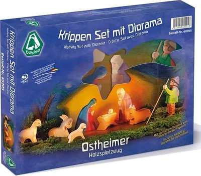 Produktbild von Ostheimer Krippen Set m. Diorama 11-tlg.