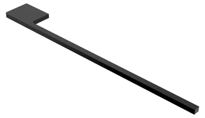 Produktbild von Handtuchhalter Slim für Waschtisch, schwarz, Aluminium
