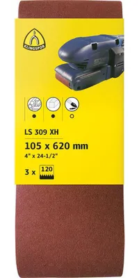 Zdjęcie produktu dla KLINGSPOR Pas ścierny bezkońcowy 75x457 P120 3szt.