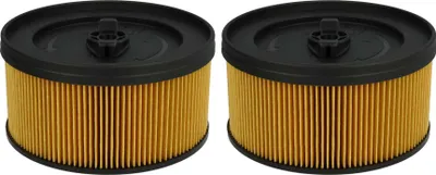 Produktbild von vhbw 2x Faltenfilter Ersatz für Kärcher 6.414-960.0 für Staubsauger - Patronenfilter Gelb Schwarz