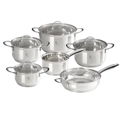 Produktbild von Berlinger Haus Silberschmuck 12-Teiliges Stahltopfset Bh-6661