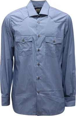 Produktbild von 9736AQ camicia uomo MAZZARELLI man shirt blue