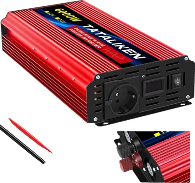 Image de Inverter, entrée 12V, sortie 220V, fréquence 50Hz, 12V 6000W 220V EU