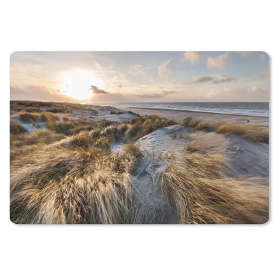 Produktbild von MuchoWow® Schreibtischunterlage Strand - Meer - Scheveningen - Niederlande 60x40 cm - XXL Mauspad - Großes Mauspad