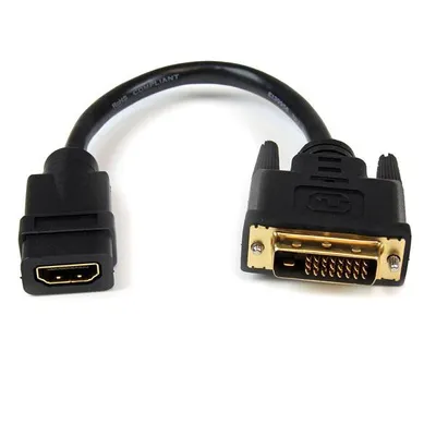 Obrázek produktu pro StarTech.com HDDVIFM8IN, 0,203 m, HDMI Typ A (standardní), DVI-D, Samice, Samec, Přímý