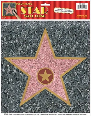 Produktbild von Hollywood Stern Aufkleber 30cm