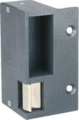 Produktbild von Elektro-Türöffner aufliegend horizontal rechts Serie 390 NO Schwarz 12V EFF EFF - 390B---000050E97