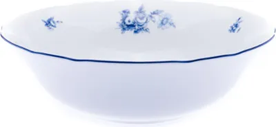Produktbild von Thun 1794 Rose, Kompottschale, Porzellan, blaue Rosen, 25 cm, Thun