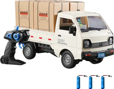 Produktbild von 1/16 Ferngesteuertes Transportauto, 2,4 GHz Ferngesteuertes Spruehfahrzeug, Ferngesteuerter LKW fuer Kinder und Erwachsene, Heckabteil, Transport von Guetern