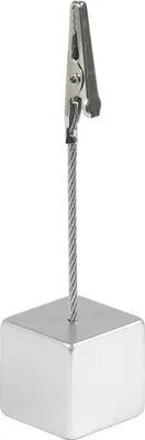 Produktbild von Kartenhalter in Würfelform, mit Krokodilklemme, Variante Auswählbar : 11 cm Variante: 11 cm