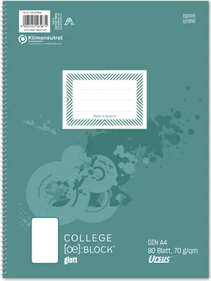 Produktbild von Staufen® style 040480000 Collegeblock - A4, 80 Blatt, 70 g/qm, blanko
