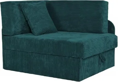 Produktbild von Family Meble Kindersofa Boni Cord Ecksofa mit Schlaffunktion Bettzeugbehälter 3 Schlaflängen Strapazierfähiges Material Schmutzabweisend (Anafi 09)