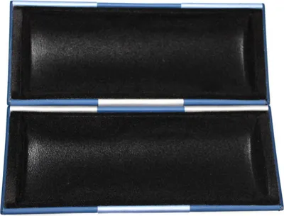 Produktbild von Brillenetui Logic Gross Blau & Silber