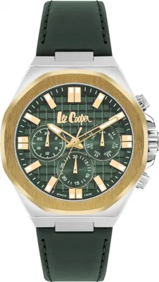 Image de Montre pour homme LEE COOPER LC07983.277 en design fashion vert comme cadeau.