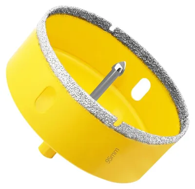 Produktbild von Diamantbohrmaschine mit Zentrierbohrung - 95 mm für Fliesen und Glas