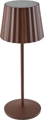 Produktbild von Lindby LED-Akku-Tischleuchte Esali, rostbraun, IP65