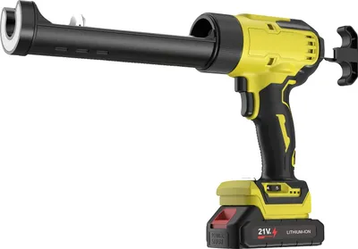 Immagine prodotto di Pistola sigillante elettrica, 6 impostazioni di velocità, luce LED, gialla
