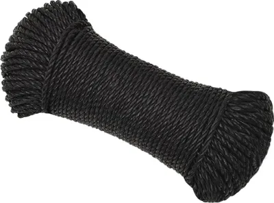Obrázok produktu pre vidaXL Pracovné lano čierne 6 mm 25 m Polypropylén