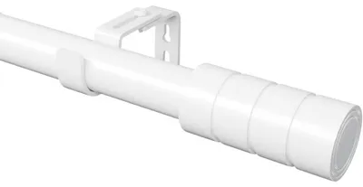 Gardinenstange ausziehbar 84-290 cm weiß verstellbar