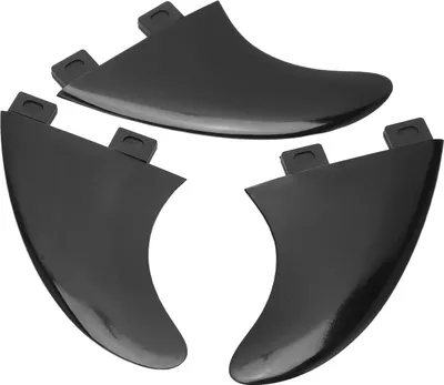 Produktbild von 3PCS Surfboard Fin Ersatz PVC Paddle Board Zubehör für OutdoorSchwarz