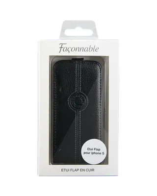 Obrázok produktu pre Faconnable FACOSELIP5N, Otočný obal, Apple, iPhone 5, Čierna