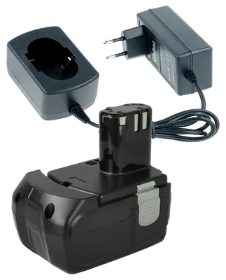 Produktbild von vhbw 1x Ladegerät, 1x 2 Ah Akku Ersatz für Hitachi EBL1430, BCL1430, BCL1415, 327728, 327729 für Werkzeug