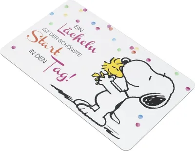 Produktbild von Peanuts Frühstücksbrett Unisex Ein Lächeln ist der schönste Start in den Tag! multicolor Standard
