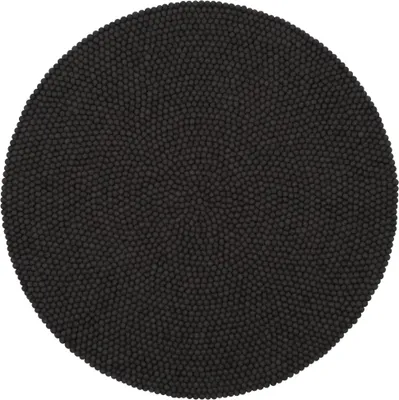Produktbild von Mono Filzkugelteppich Rund ø 250 cm Anthrazit