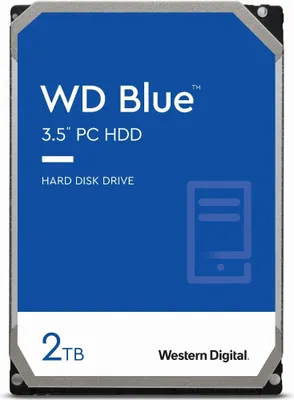 Produktbild von WD Blue WD20EZBX - Festplatte - 2 TB - intern - 3.5" (8.9 cm) - SATA 6Gb/s - 7200 rpm - Puffer: 256 MB